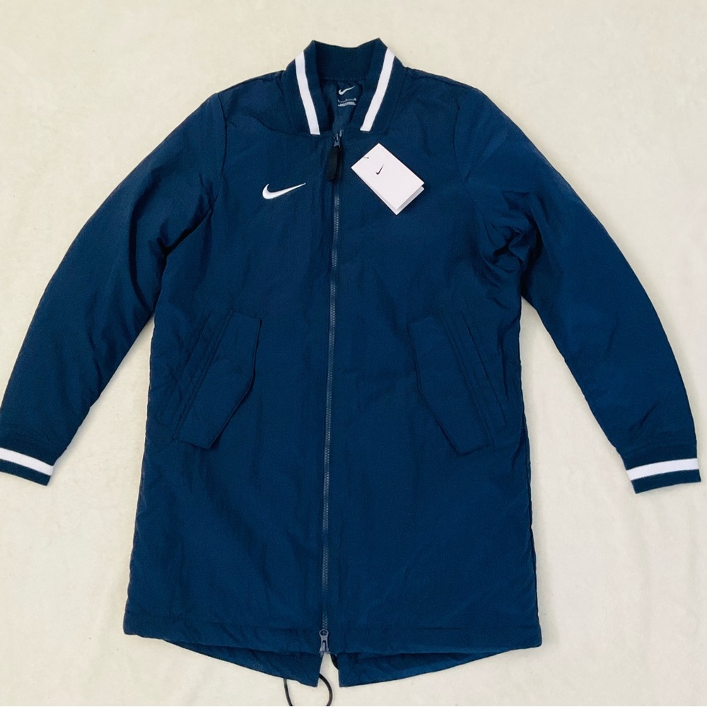 NWT NIKE Dugout Long Full Zip Parka Jacket | Navy | Women’s Small DC9103-419